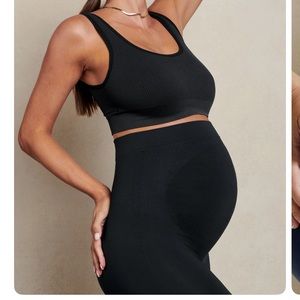 BLANQI Everyday Maternity Belly Support Leggings- BLACK, LARGE/REG